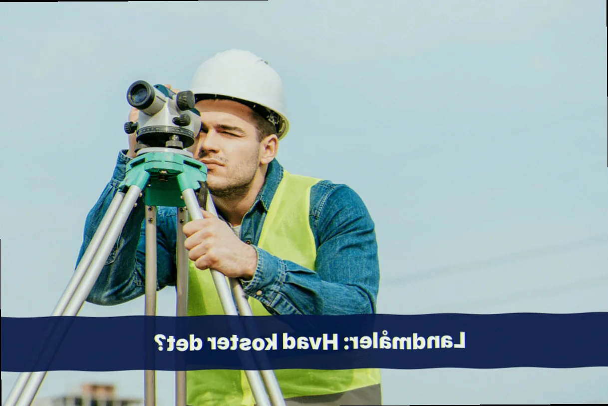 Landmåler studerende ved arbejde