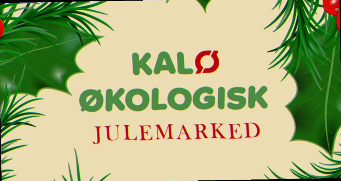 Børn nyder økologisk slik på julemarked