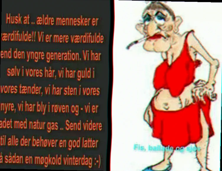 Mand der fortæller en joke