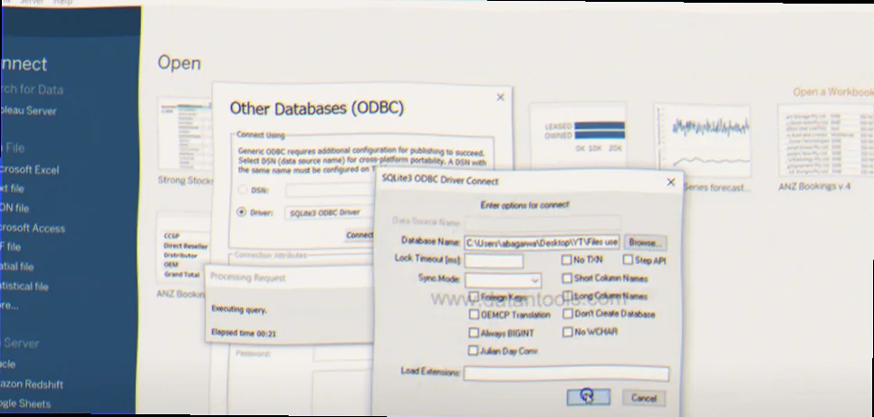 Tips til Tableau og SQLite